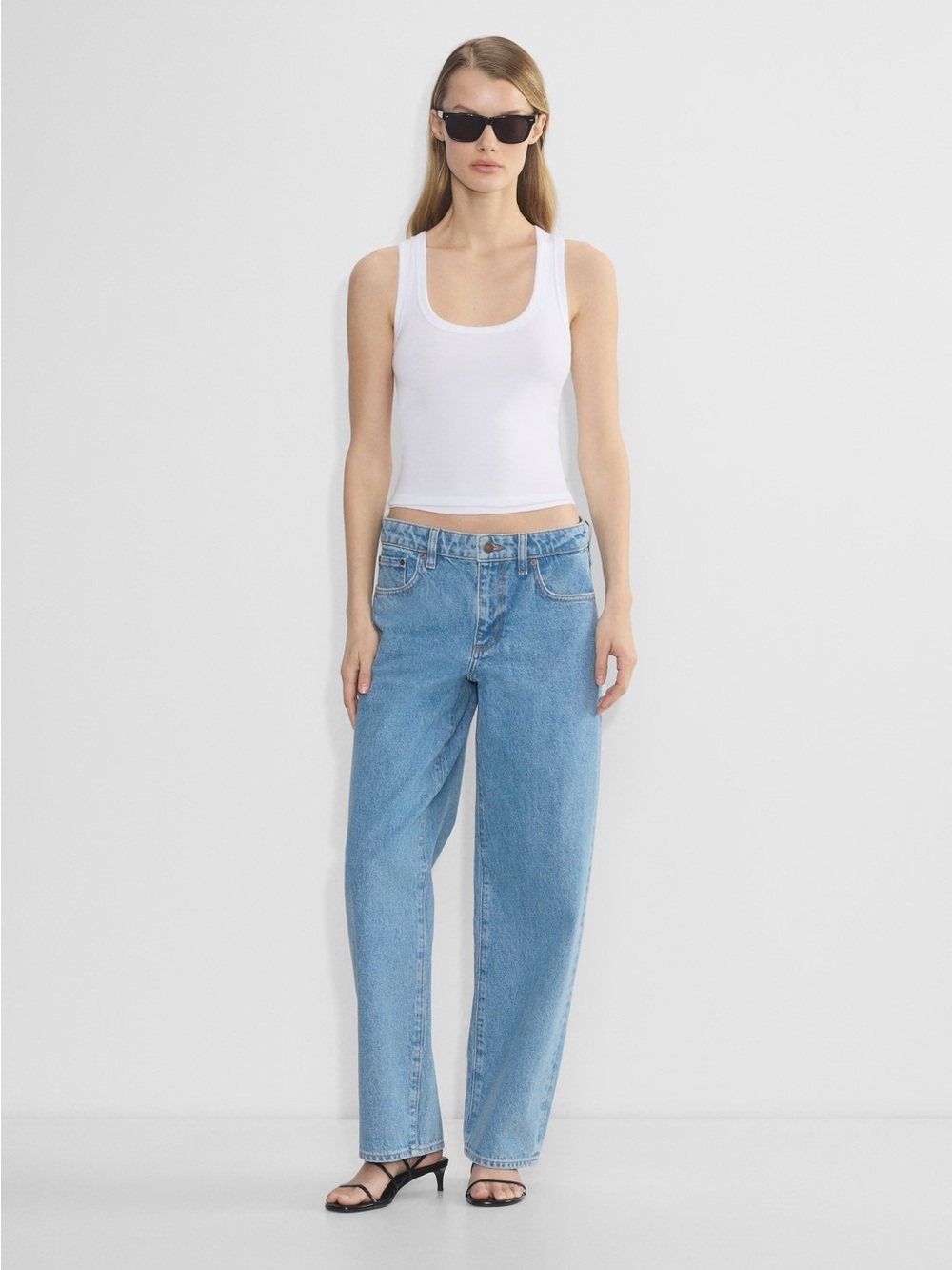 Denim Forum KAI MID-RISE BAGGY JEAN - no-stress light blue